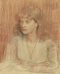 Rossetti Dante Gabriel Portrait Of May Morris Ca. 1871 canvas print