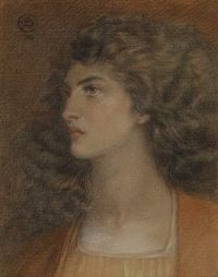Rossetti Dante Gabriel Portrait Of Miss Herbert 1876