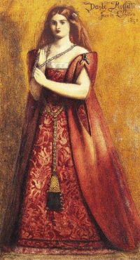 Rossetti Dante Gabriel Rosso Vestita canvas print