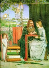 Rossetti Dante Gabriel The Girlhood Of Mary Virgin 1848 49