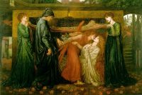 Rossetti Dantes Dream At The Time Of The Death Of Beatrice canvas print