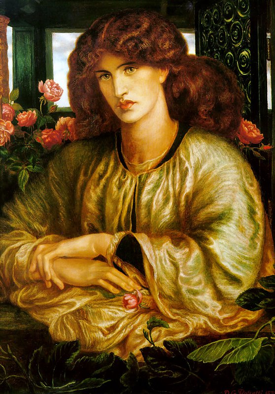 Rossetti La Donna Della Finestra canvas print
