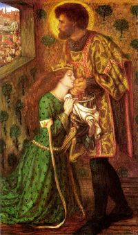 Rossetti Saint George And The Princess Sabra canvas print
