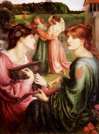 Rossetti The Bower Meadow canvas print