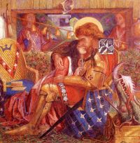 Rossetti Die Hochzeit des Heiligen Georg und der Prinzessin Sabra