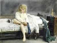 روسي ألكسندر مارك Getting Up Time 1891