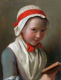 Rotari Pietro Antonio Portrait Of A Young Woman With A Book canvas print