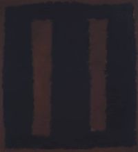Rothko Black On Maroon 1958 canvas print