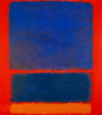 Rothko Blue Orange Red canvas print