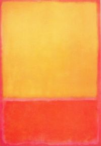 Rothko Ochre And Red On Red   235x162 Cm canvas print