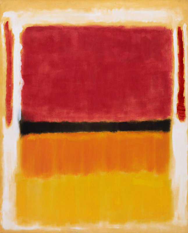 Rothko Violet Black Orange Yellow On White And Red   207 X 76.6 Cm canvas print