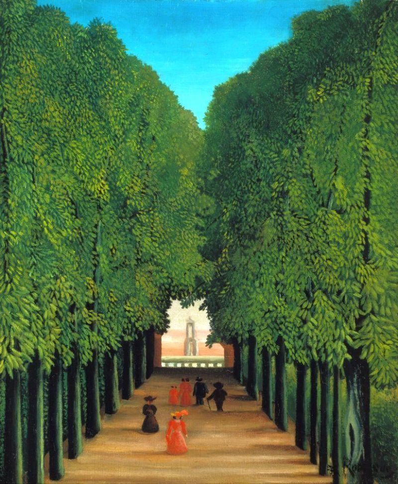 Rousseau Henri The Avenue In The Park At Saint Cloud canvas print