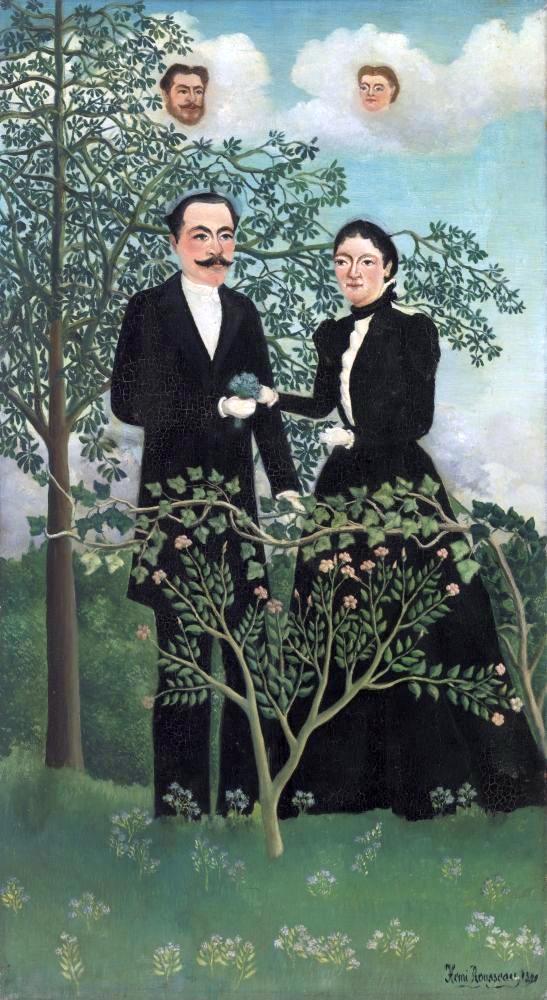 Rousseau Henri The Past And The Present Or Philosophical Thought canvas print
