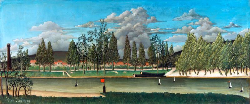 Rousseau Henri View Of The Quai D Asnie Res canvas print