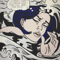 Roy Lichtenstein niña ahogada