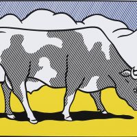 Roy Lichtenstein Triptych Cow Going Abstract - Part 1
