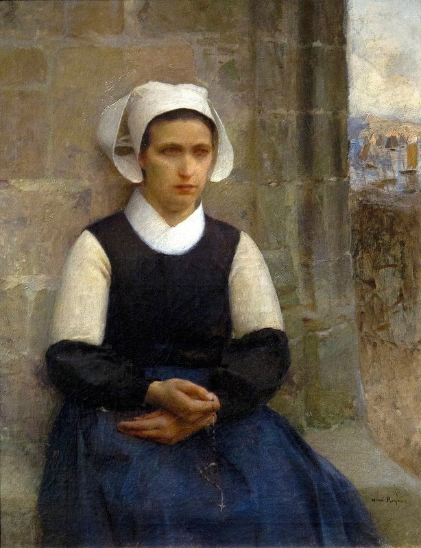 Royer Henri Portrait D Une Jeune Bretonne Du Cap Sizun canvas print