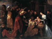 Rubens Anbetung der Heiligen Drei Könige Leinwanddruck
