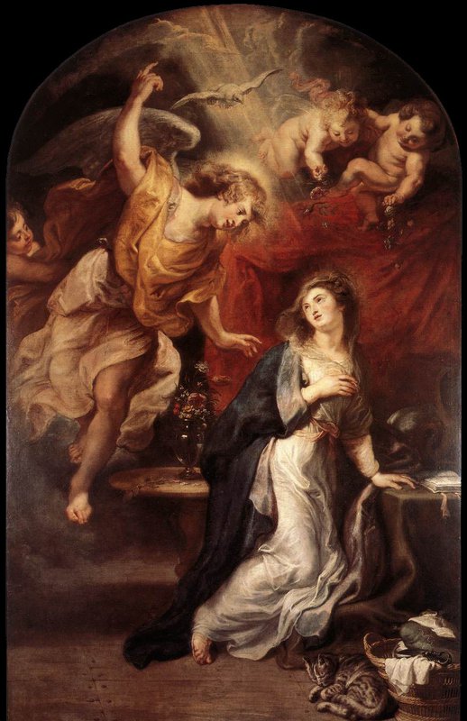 Rubens Annunciation C1628 canvas print