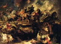Rubens Battle Of The Amazons Leinwanddruck