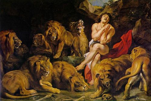 Rubens Daniel In The Lions Den canvas print