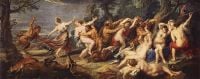 Rubens Diana und ihre Nymphen überrascht von den Fauns Leinwanddruck