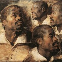 Rubens Four Studies Of The Head Of A Negro