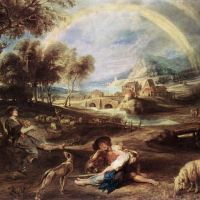 Rubens Landscape With A Rainbow 1632