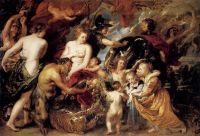 Rubens Frieden und Krieg Leinwanddruck
