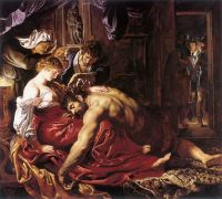 Leinwanddruck von Rubens Samson und Delilah