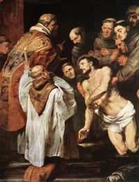 Leinwanddruck von Rubens Die letzte Kommunion des Heiligen Franziskus