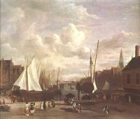 Ruisdael Damrak Am Amsterdam canvas print