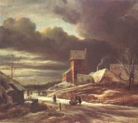 Ruisdael 겨울 풍경