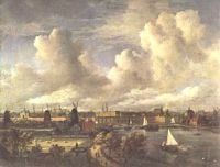 암스테르담과 암 스텔의 Ruisdael보기