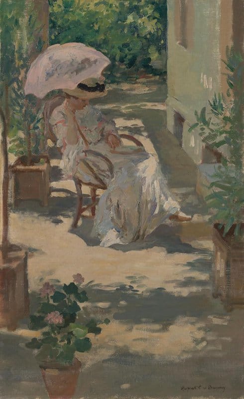 Tableaux sur toile, reproduction de Rupert Bunny A Sunny Nook Ca.1913