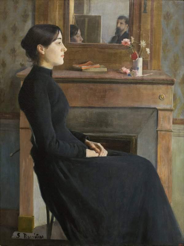 Rusinol I Prats Santiago Before The Morphine Ca. 1890 1 canvas print