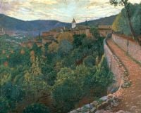 Rusinol I Prats Santiago Evening Majorca 1906 canvas print