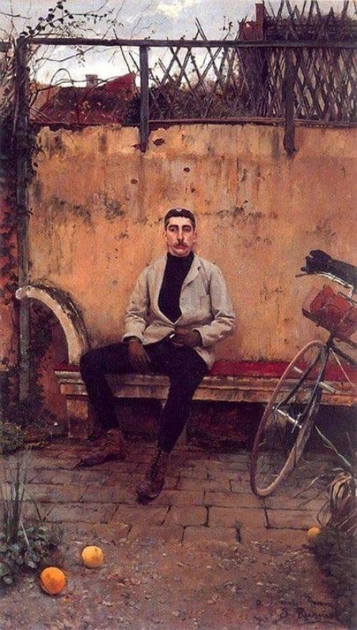 Rusinol I Prats Santiago Portrait Of Ramon Casas 1889 canvas print