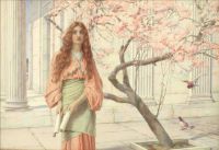 Ryland Henry Beneath The Cherry Blossom canvas print