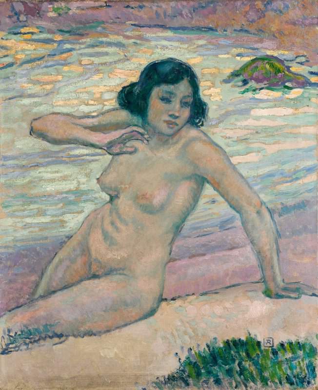 Rysselberghe Theo Van Etude Pour Apres La Baignade   Etude D Un Nu 1909 canvas print