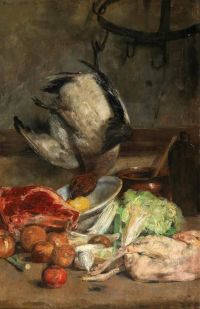 Rysselberghe Theo Van In The Kitchen Still Life Ca. 1878 80