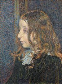Rysselberghe Theo Van Portrait De La Petite Denise Marechal Ca. 1894
