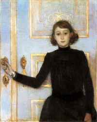 Rysselberghe Theo Van Portrait Of Marguerite Van Mons 1886