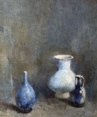 S Ren Emil Carlsen Blaue Vasen um 1919