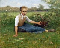 Salmson Hugo Picking Flowers 1882