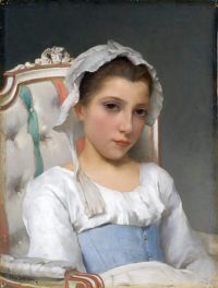 Salmson Hugo Portrait Of A Young Girl canvas print