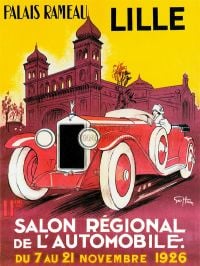 Salon Automobile Lille canvas print