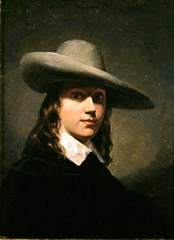 Sands Anthony Self Portrait In A Broad Brimmed Hat Ca. 1848 canvas print