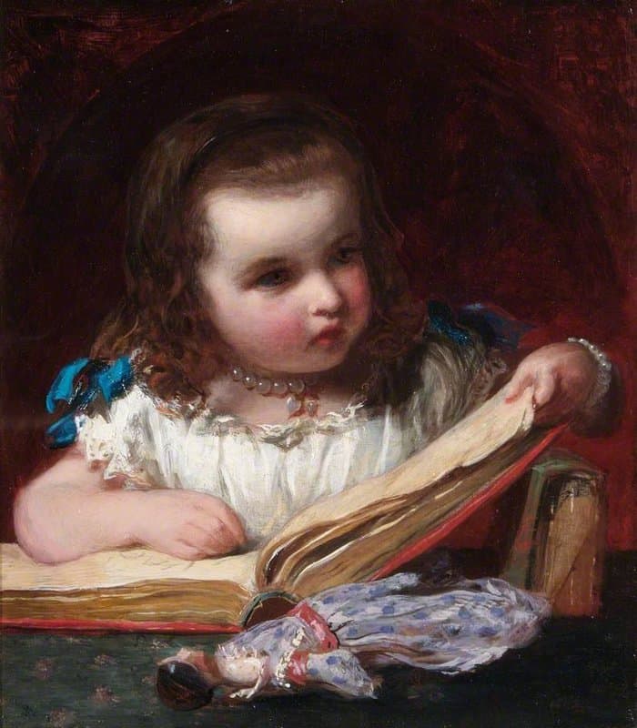 Sant James A Girl Reading canvas print