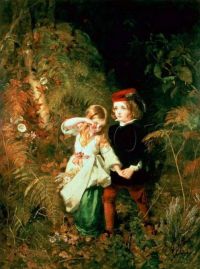 Sant James Children In The Wood 1854 canvas print